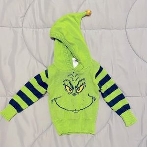 The Grinch hoodie 6-9 months